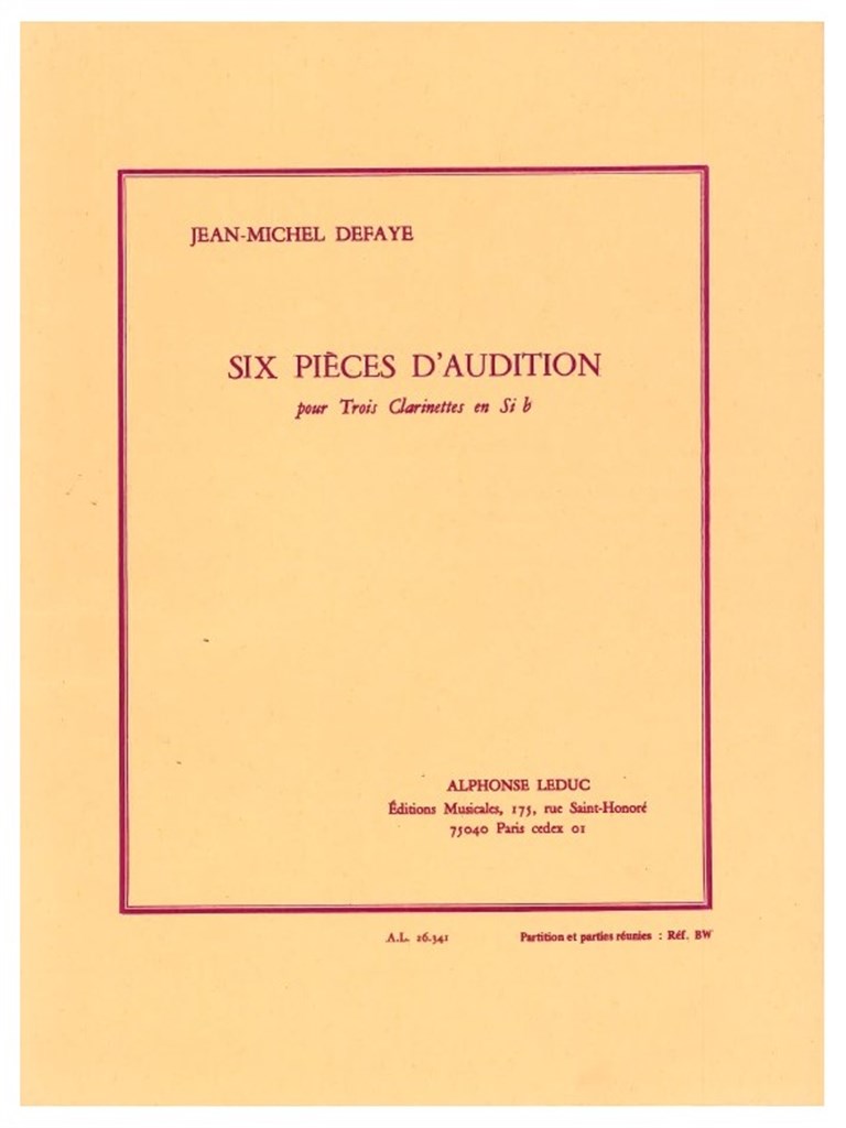 6 Pieces d'Audition